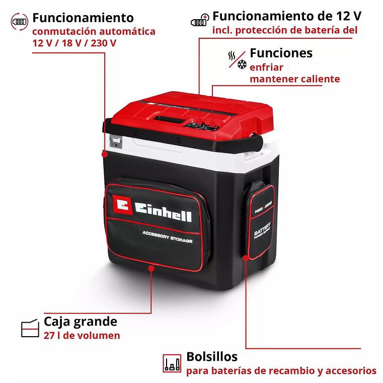 Frigorífico portátil sem fio TE-COL 18/27 Li-Solo EXPERT EINHELL  10