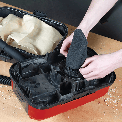 Acessório para Aspirador de Seco / Húmido Filtro de Espuma, contentor de 10 L, 5 unidades EINHELL 