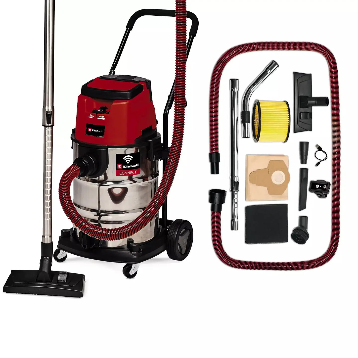 Aspirador de sólidos e líquidos sem fio TP-VC 36/30 S Auto-Solo PROFESSIONAL EINHELL  1