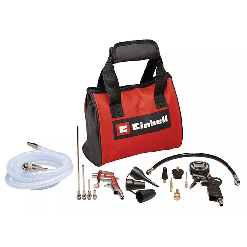 Conjunto de Acessórios de Ar Comprimido para Ferramentas Pneumáticas, 15 peças, com Saco EINHELL  1
