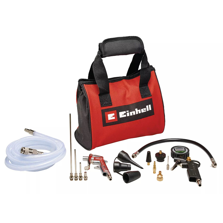 Conjunto de Acessórios de Ar Comprimido para Ferramentas Pneumáticas, 15 peças, com Saco EINHELL  1