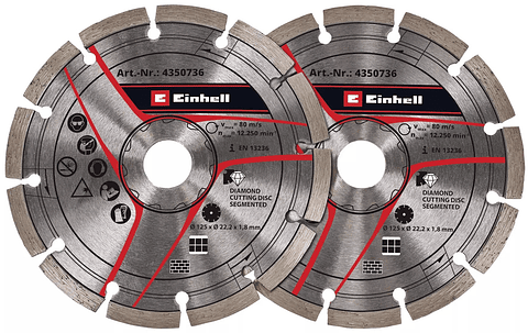 Disco de corte para roçadora de parede Diamond Cutting Disc, Ø 125 mm EINHELL 
