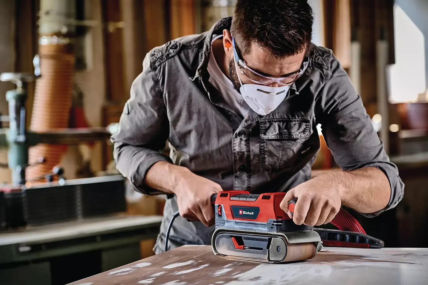 Lixadora de cinta TE-BS 850 E EXPERT EINHELL  7