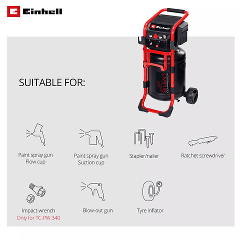 Compressor TE-AC 270/50 Silent EXPERT EINHELL 