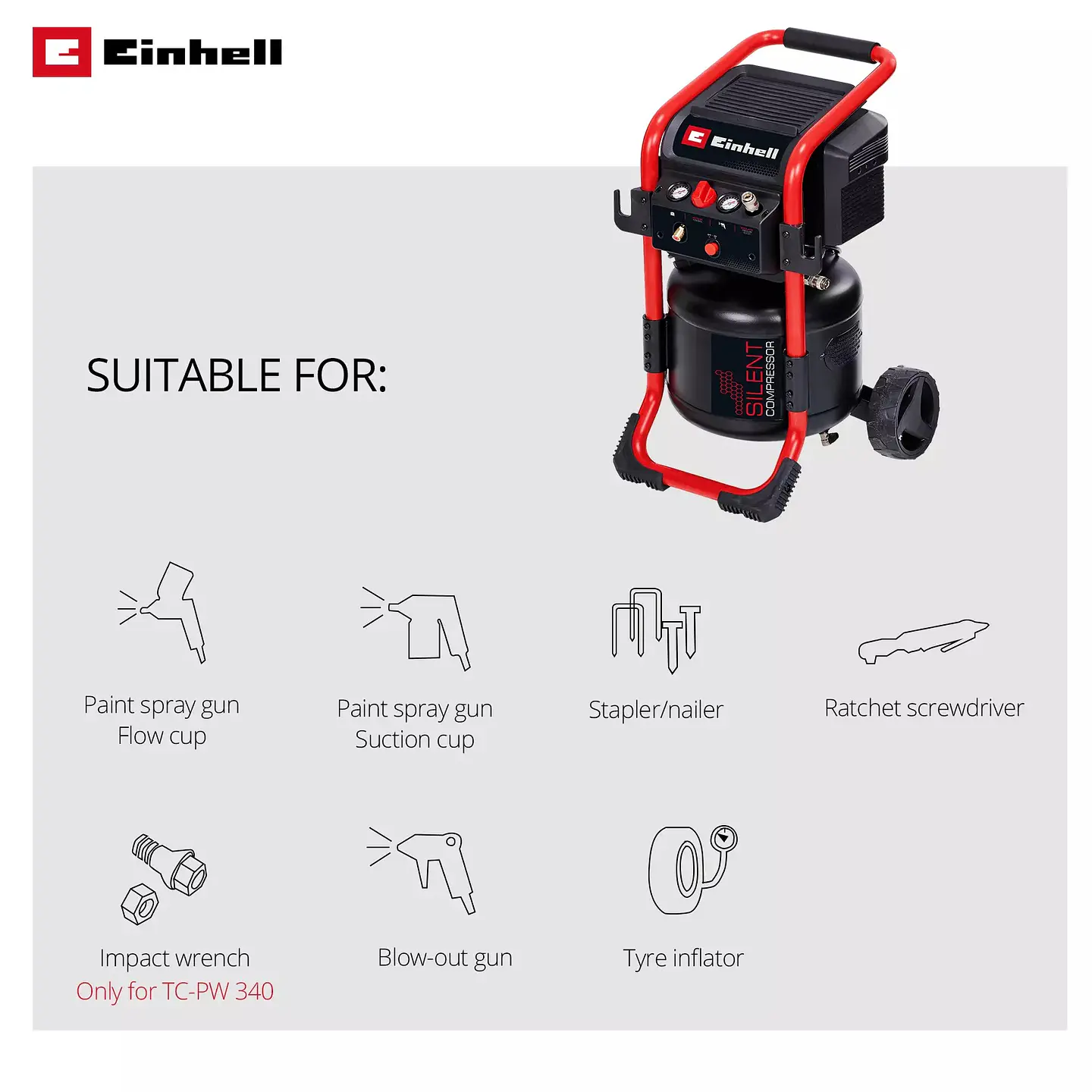 Compressor TE-AC 240/24 Silent EXPERT EINHELL  2