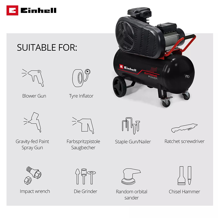 Compressor TE-AC 430/90/10 EXPERT EINHELL  9
