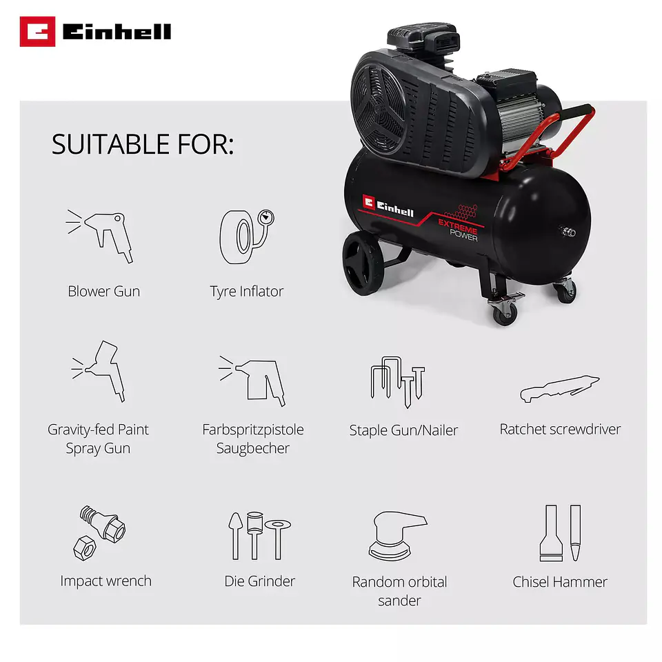Compressor TE-AC 430/90/10 EXPERT EINHELL  9