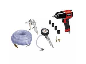 Conjunto de Acessórios de Ar Comprimido Conjunto de Acessórios para Ferramentas Pneumáticas, 10 peças EINHELL 
