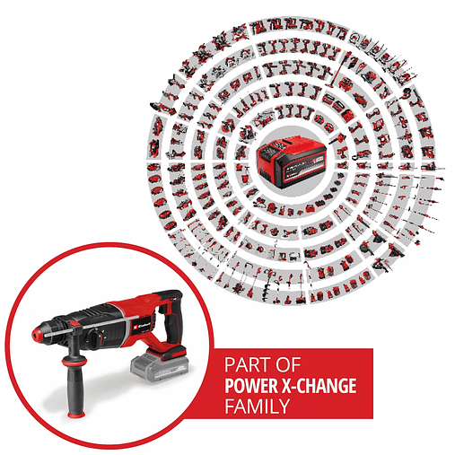 Martelo Perfurador SDS-PLUS sem fio TP-HD 18/26 D Li BL - Solo PROFESSIONAL EINHELL  10