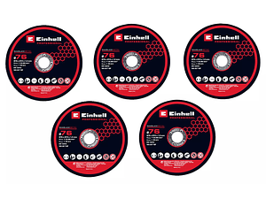 Conjunto de discos de corte para rebarbadoras 5-pc. Cutting Disc Set, Ø 76 mm EINHELL 