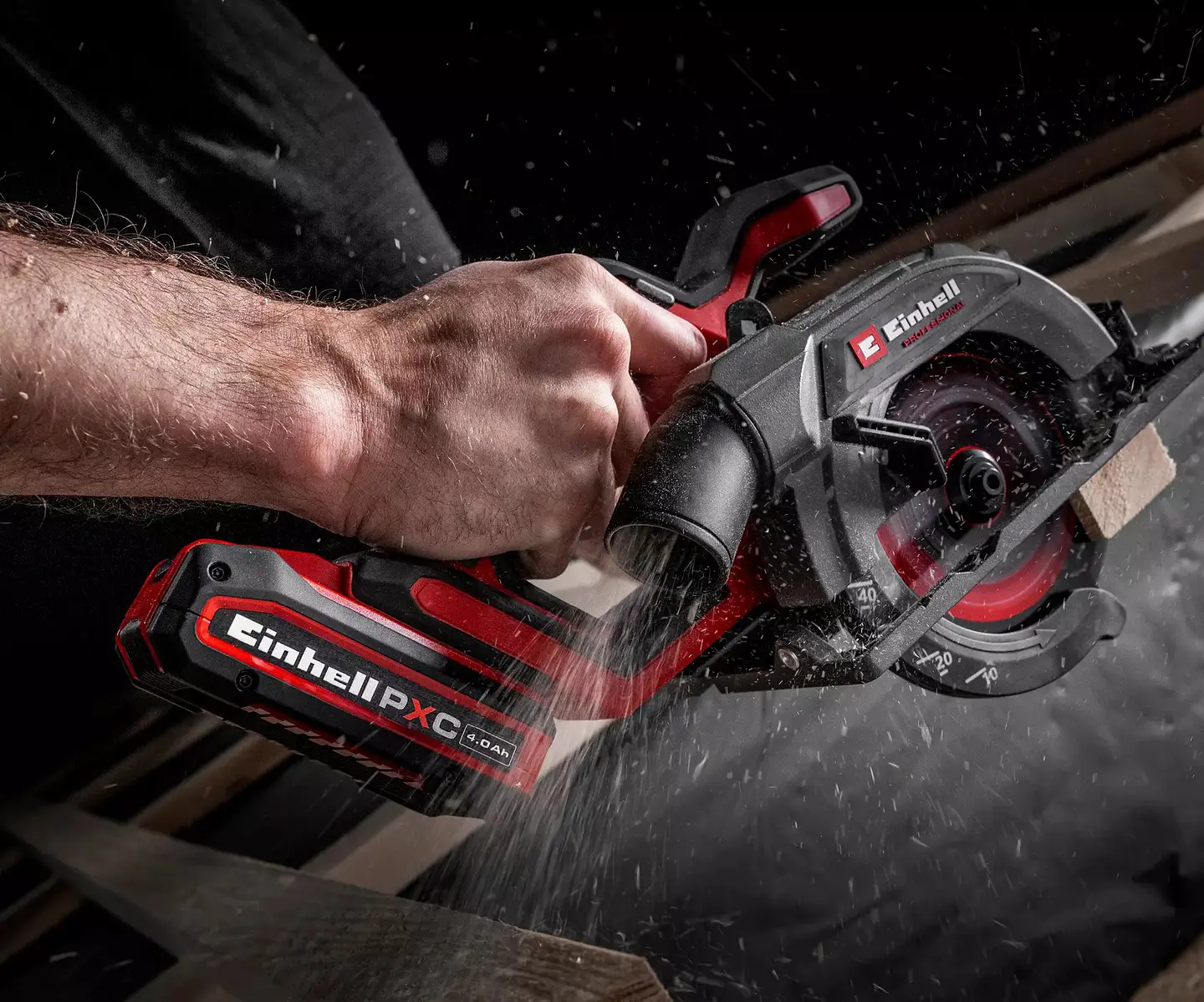 Serra circular de mão sem fio TP-CS 18/136-C Li BL Ø 136 mm - Solo PROFESSIONAL EINHELL  5