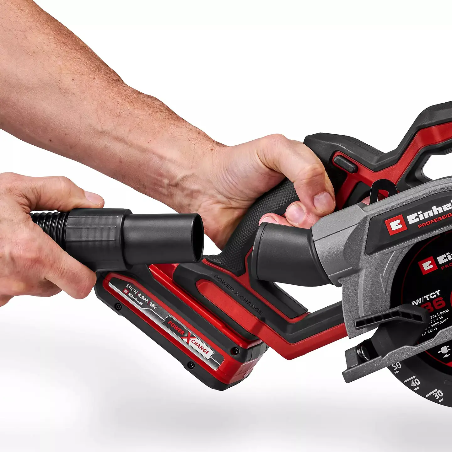 Serra circular de mão sem fio TP-CS 18/136-C Li BL Ø 136 mm - Solo PROFESSIONAL EINHELL  7