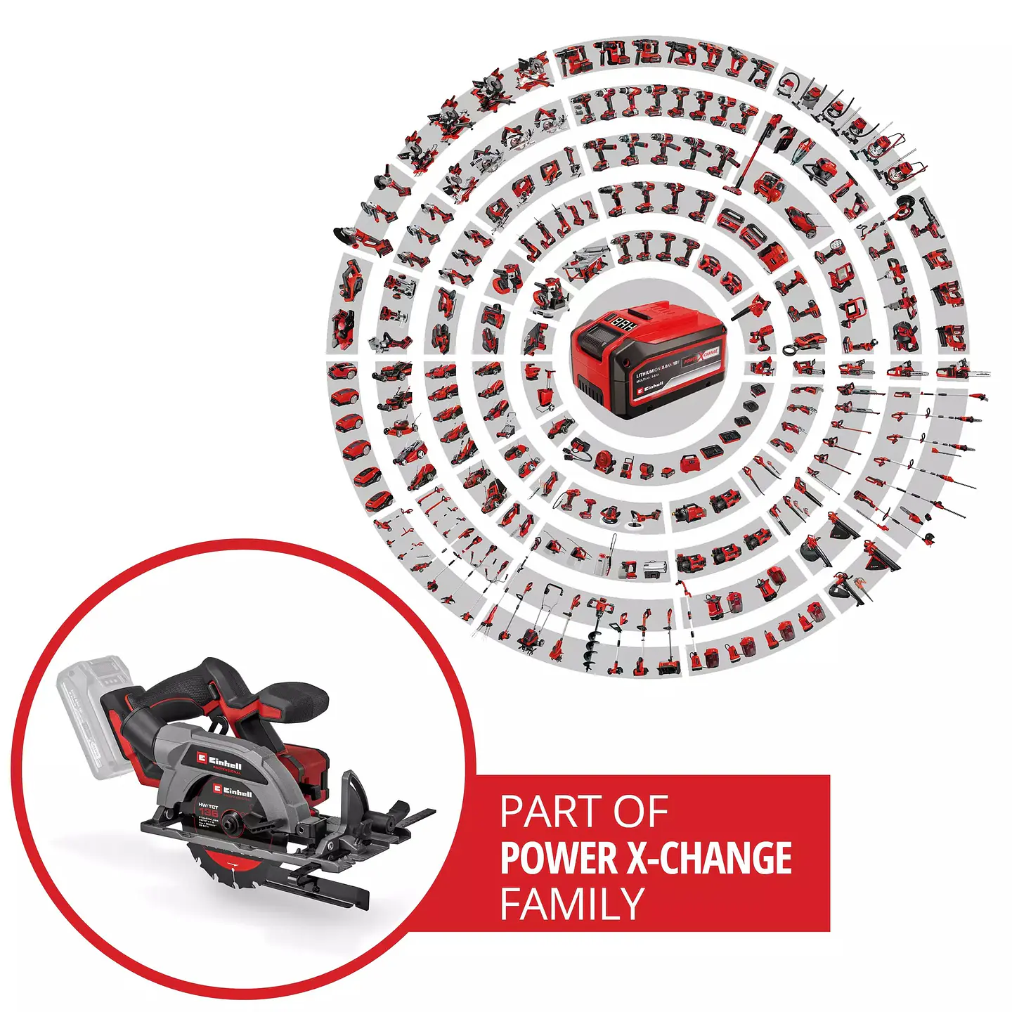 Serra circular de mão sem fio TP-CS 18/136-C Li BL Ø 136 mm - Solo PROFESSIONAL EINHELL  9
