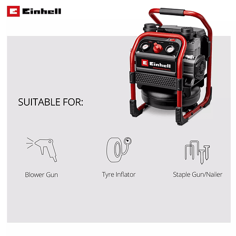 Compressor sem fio SILENZZO 18/160 PROFESSIONAL EINHELL 
