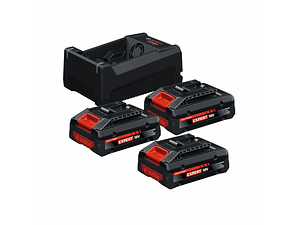 Conjunto 3 baterias 18V 4.0 Ah EXPERT EXBA18V-40 + carregador GAL12V/18V-80 BOSCH
