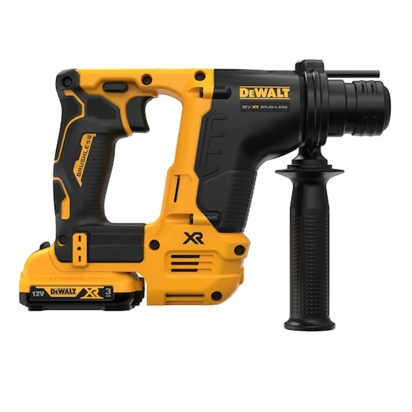 Martelo ultra compacto sem escovas SDS-Plus XR 12V Li-Ion + 2 baterias 3Ah DCH072L2-QW DEWALT 6
