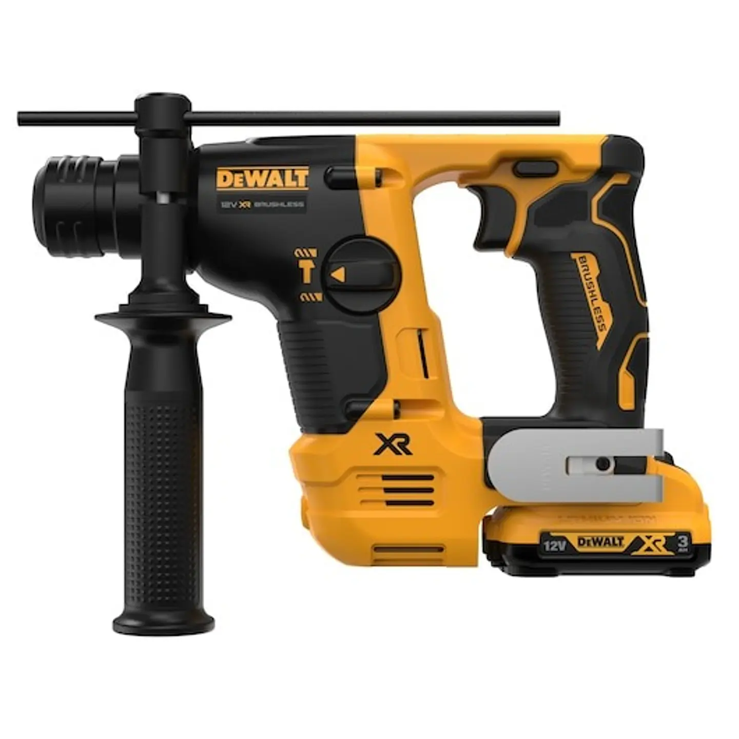 Martelo ultra compacto sem escovas SDS-Plus XR 12V Li-Ion + 2 baterias 3Ah DCH072L2-QW DEWALT 7