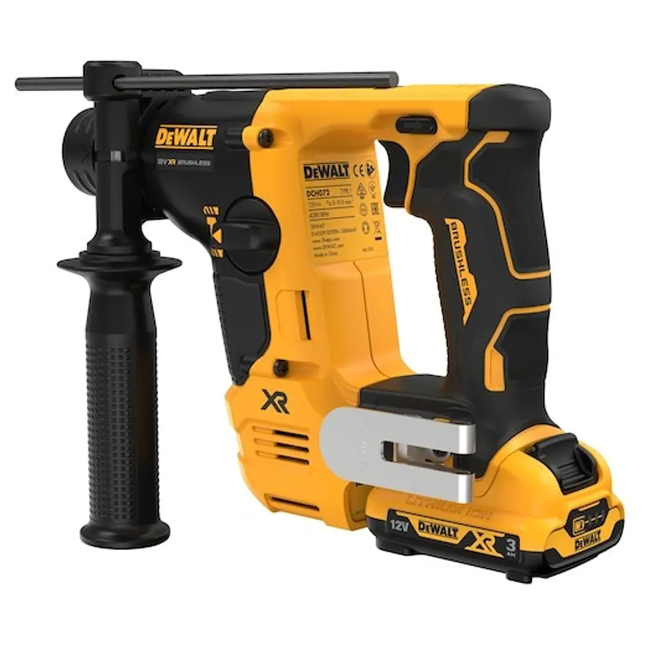 Martelo ultra compacto sem escovas SDS-Plus XR 12V Li-Ion + 2 baterias 3Ah DCH072L2-QW DEWALT 8