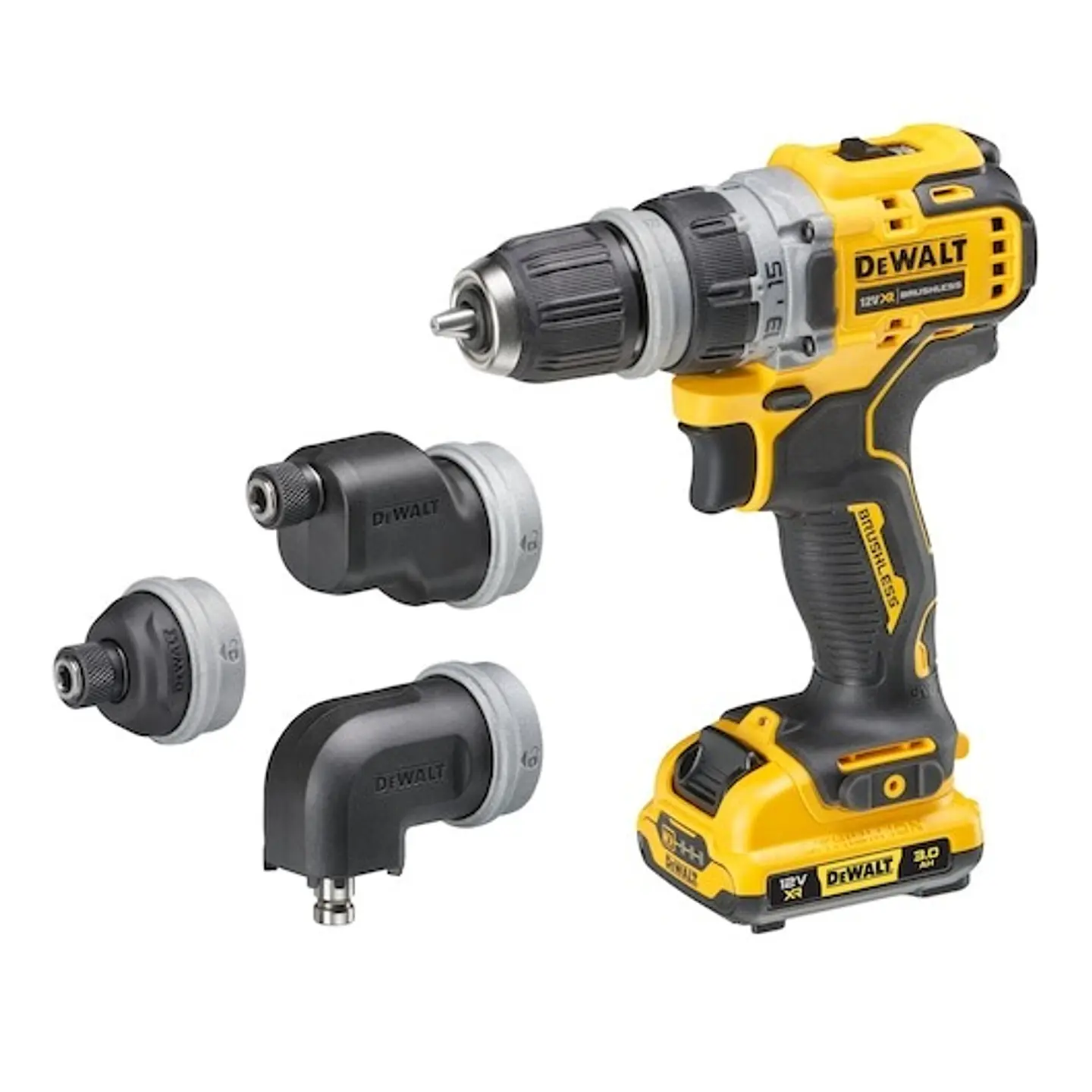 Aparafusadora Multi cabeça 12V XR + 2 baterias 3Ah DCD703L2T-QW DEWALT  4