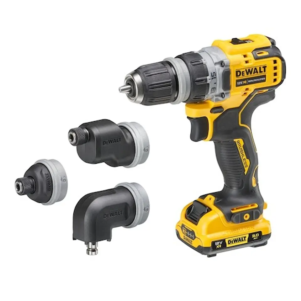 Aparafusadora Multi cabeça 12V XR + 2 baterias 3Ah DCD703L2T-QW DEWALT  4