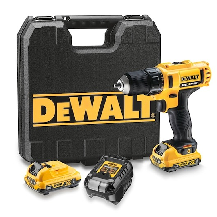 Berbequim Aparafusador XR 10,8V com 2 baterias Li-Ion 2,0Ah e mala DEWALT  2
