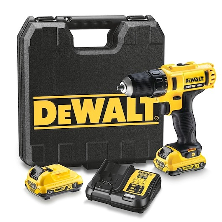 Berbequim Aparafusador XR 10,8V com 2 baterias Li-Ion 2,0Ah e mala DEWALT  3