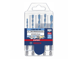Conjunto de brocas EXPERT HEX-9 Multi Construction (5 PCS) BOSCH