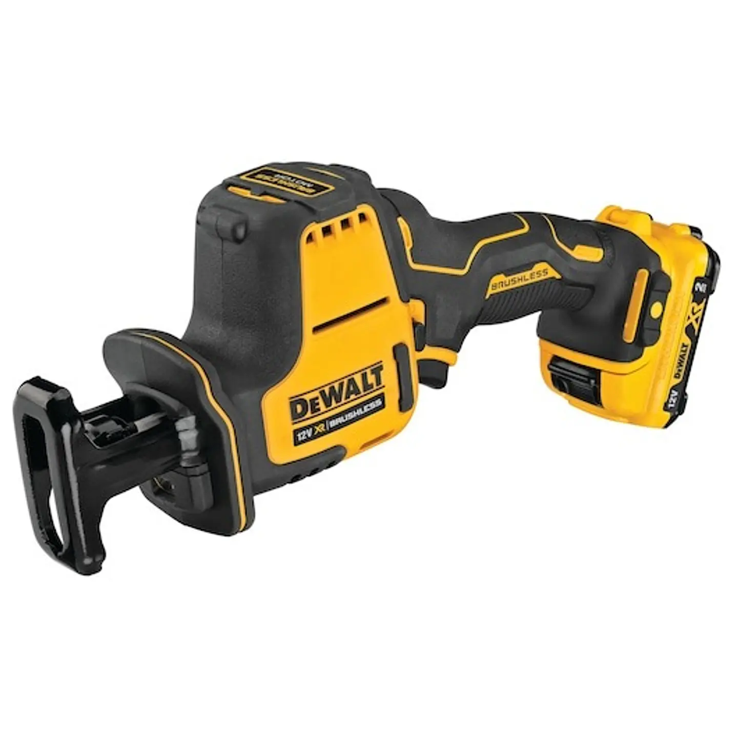 Mini-Serra Sabre sem escovas XR 12V Li-Ion + 2 baterias 2.0Ah DCS312D2-QW DEWALT  3