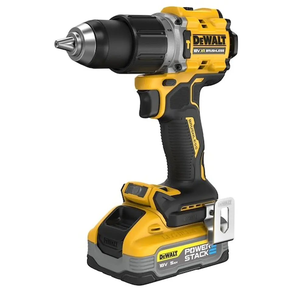 Berbequim Percutor compacto sem escovas XR 18V POWERSTACK Li-Ion 5Ah DEWALT  1