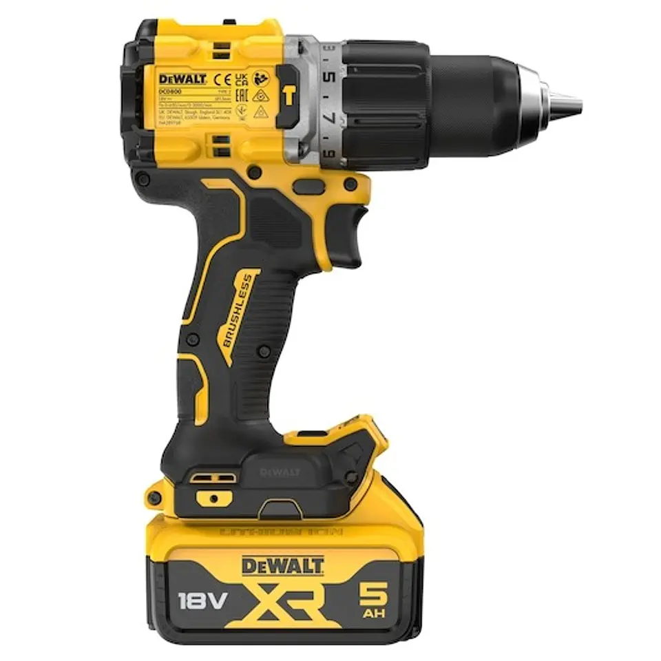 Berbequim Percutor compacto sem escovas XR 18V Li-Ion 5Ah DEWALT  9