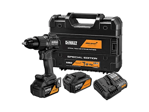 Berbequim Aparafusador Percussão McLaren sem escovas XR 18V 13mm 90Nm com 2 baterias Li-Ion 4Ah e mala TSTAK DEWALT 