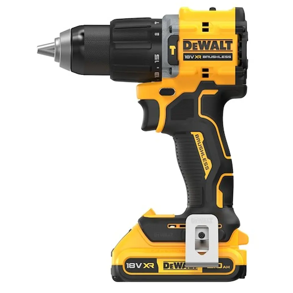 Berbequim Aparafusador Percussão sem escovas XR 18V 13mm 74Nm Li-Ion 2Ah com mala TSTAK DEWALT  4