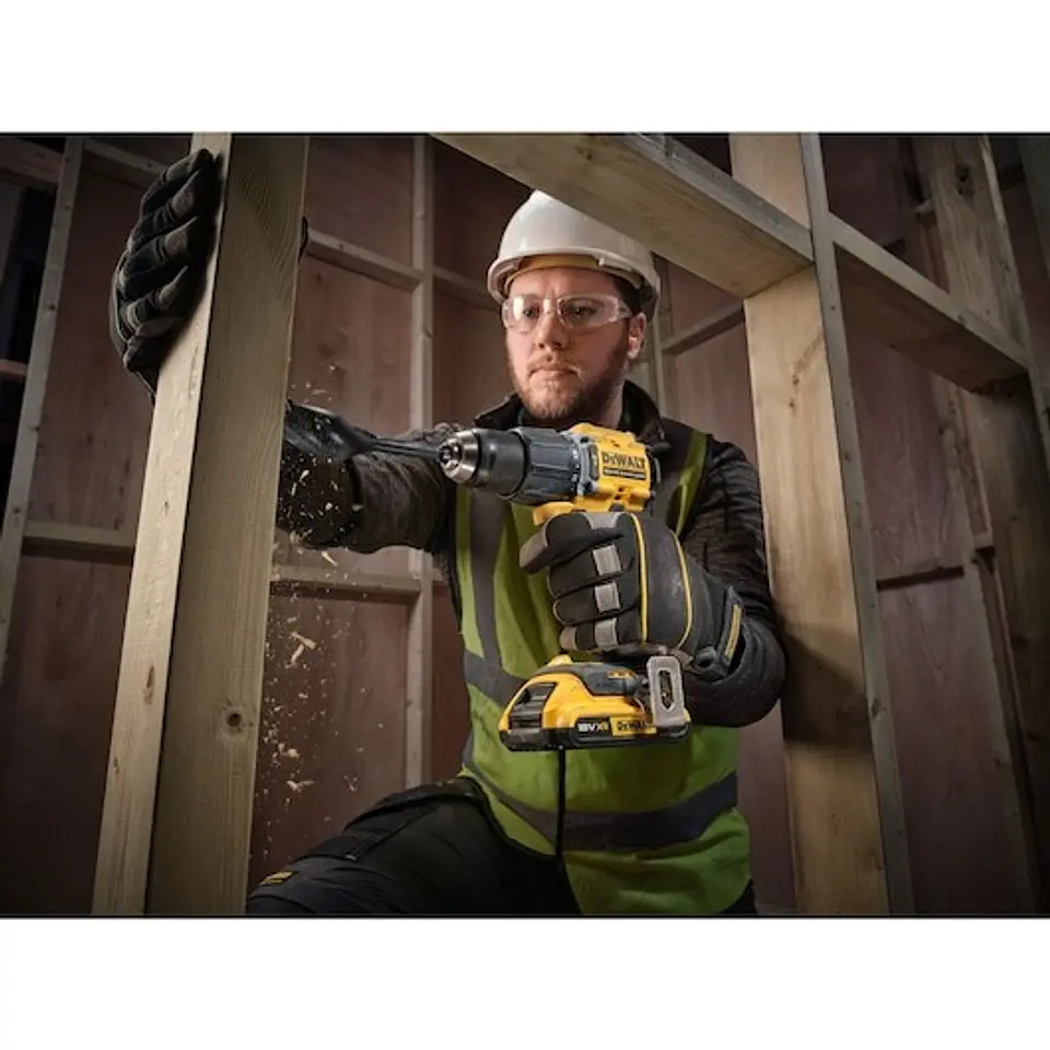 Berbequim Aparafusador Percussão sem escovas XR 18V 13mm 74Nm Li-Ion 2Ah com mala TSTAK DEWALT  5