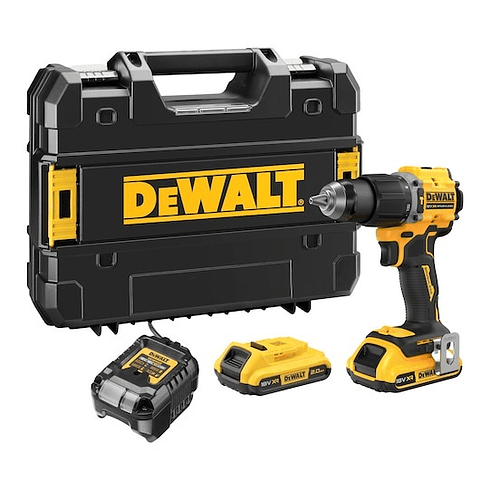 Berbequim Aparafusador Percussão sem escovas XR 18V 13mm 74Nm Li-Ion 2Ah com mala TSTAK DEWALT 
