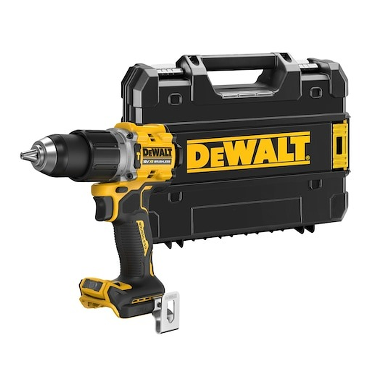 Berbequim Aparafusador Percussão sem escovas XR 18V 13mm 90Nm sem carregador/bateria com mala TSTAK DEWALT  1