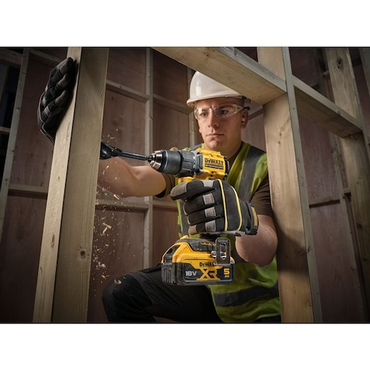 Berbequim Aparafusador sem escovas XR 18V 13mm 74Nm Li-Ion 5Ah com mala TSTAK DEWALT  6