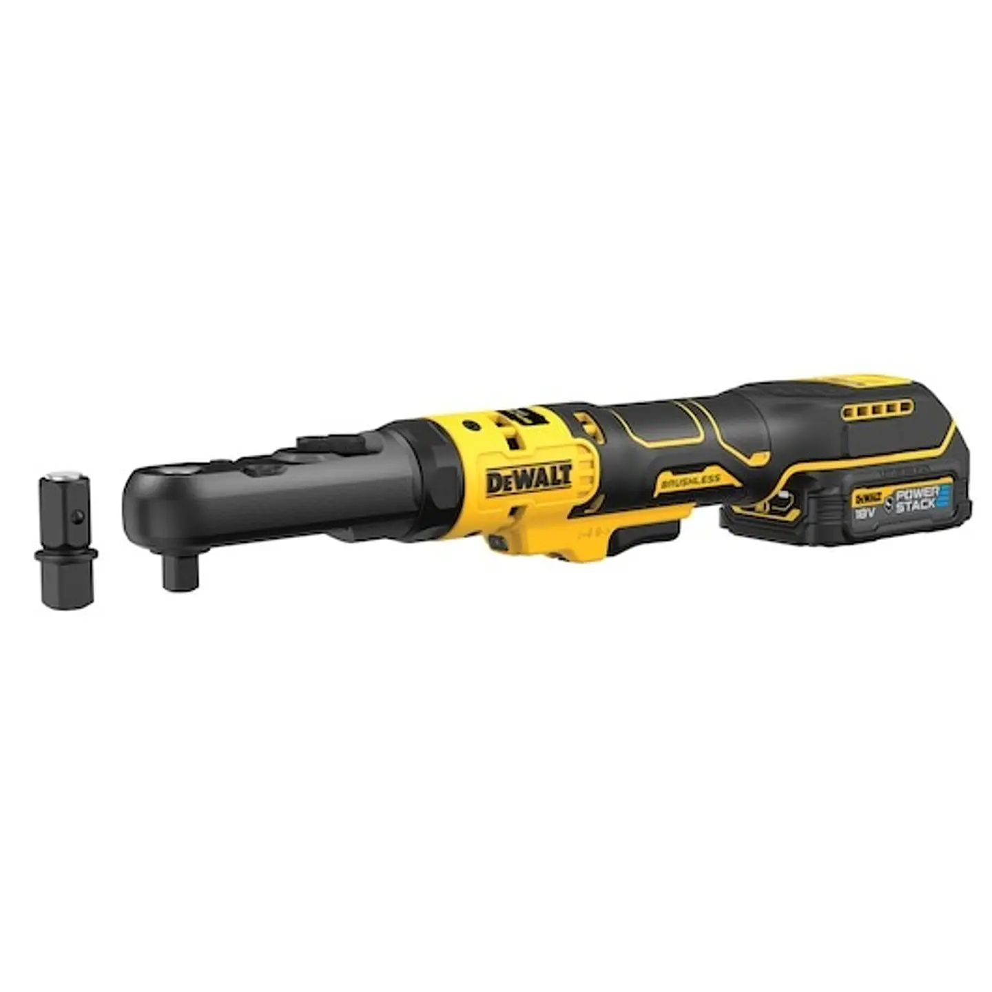 Chave de Roquete sem escovas 1/2‘’ e 3/8’’ XR 18V POWERSTACK compacta de borracha DEWALT  1
