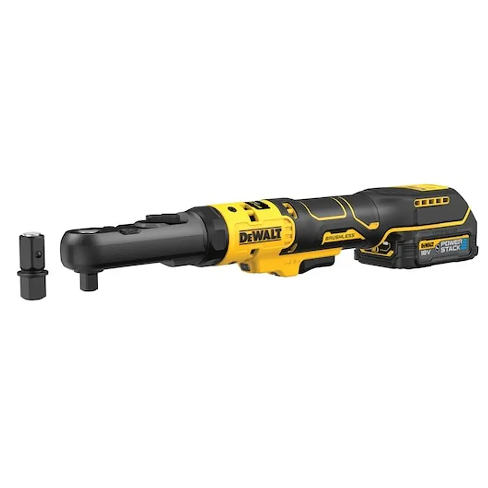 Chave de Roquete sem escovas 1/2‘’ e 3/8’’ XR 18V POWERSTACK compacta de borracha DEWALT  1