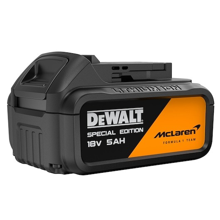 Rebarbadora Acabamentos McLaren sem escovas XR 18V 125mm com 2 baterias Li-Ion 5Ah com Travão, Embraiagem, Arranque suave, Bloqueio e re-arranque e mala TSTAK DEWALT  4
