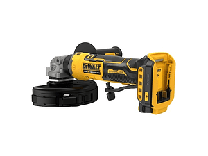 Rebarbadora Acabamentos sem escovas XR 18V 125mm sem carregador/bateria com interruptor homem-morto estilo neumático, Travão, Embraiagem, Arranque suave, Bloqueio e re-arranque DEWALT 