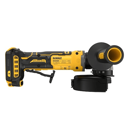 Rebarbadora Acabamentos sem escovas XR 18V 125mm sem carregador/bateria com interruptor homem-morto estilo neumático, Travão, Embraiagem, Arranque suave, Bloqueio e re-arranque DEWALT  9