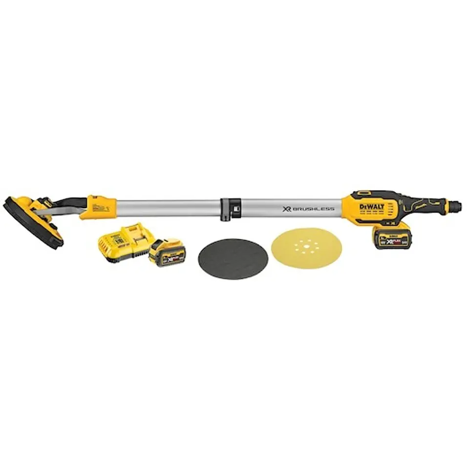 Lixadora Telescópica para Pladur XR 18V com 2 baterias XR FLEXVOLT 54V/18V Li-Ion 6Ah DEWALT  1