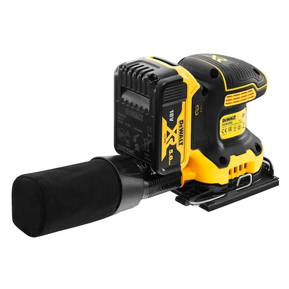 Lixadora Vibratória sem escovas XR 18V Li-Ion 5Ah DEWALT  16