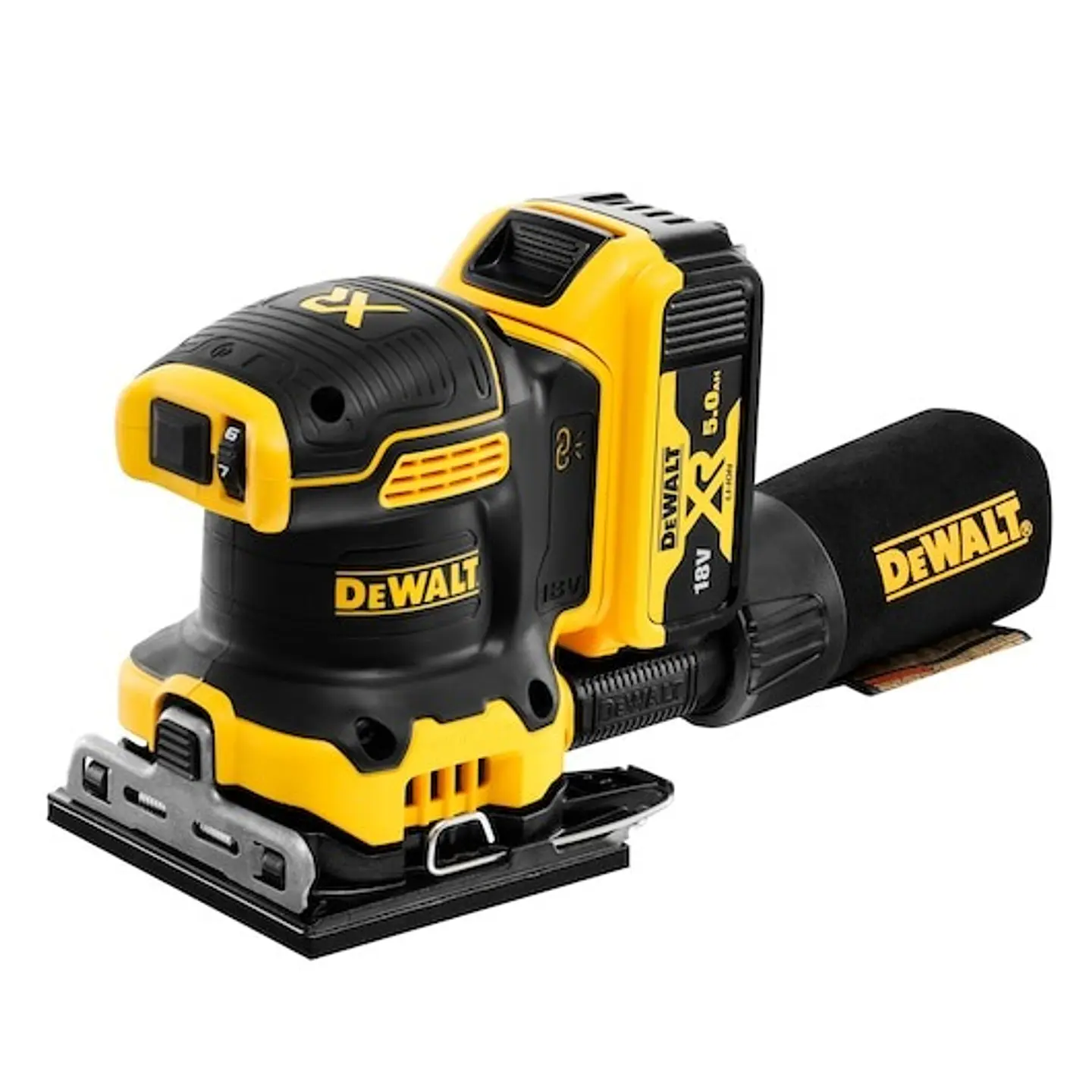 Lixadora Vibratória sem escovas XR 18V Li-Ion 5Ah DEWALT  18