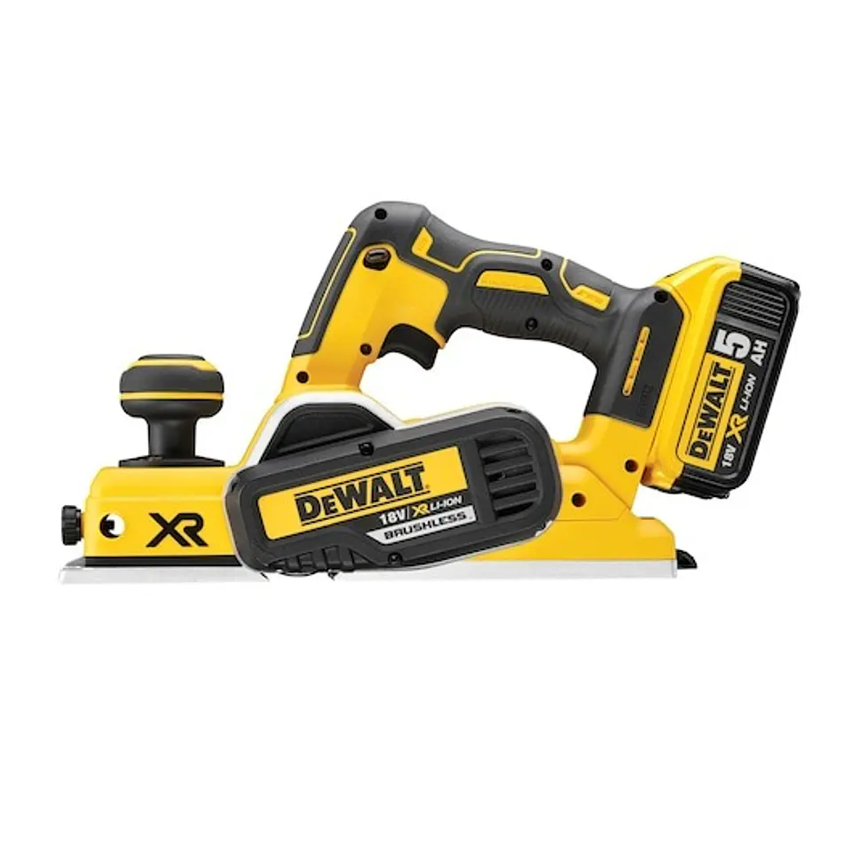 Plaina sem escovas XR 18V com 2 baterias Li-Ion 5,0Ah com caixa de ferramentas TSTAK VI DEWALT  7