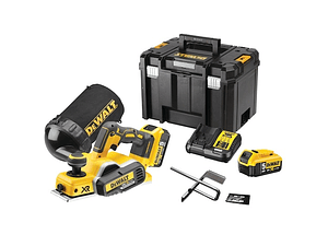 Plaina sem escovas XR 18V com 2 baterias Li-Ion 5,0Ah com caixa de ferramentas TSTAK VI DEWALT 