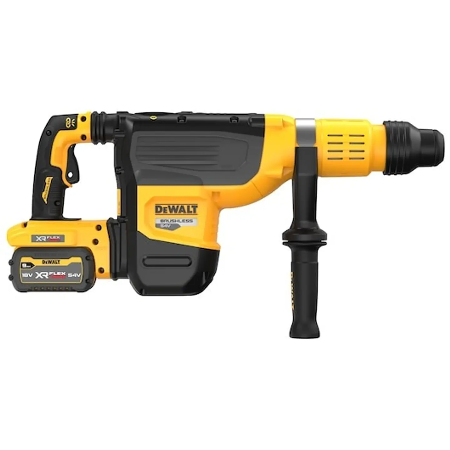 Martelo perfurador SDS-Max sem escovas XR FLEXVOLT 54V Li-Ion 9Ah 10kg 52mm54V Li-Ion 9Ah SDS-Max 10kg 52mm DEWALT  2