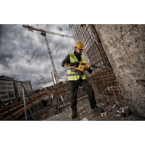 Martelo perfurador SDS-Max Eletropneumático sem escovas XR FLEXVOLT 54V SDS-Max 5kg 6,1J 3 Modos com 2 baterias 54V/18V Li-Ion 9,0Ah e mala DEWALT 10