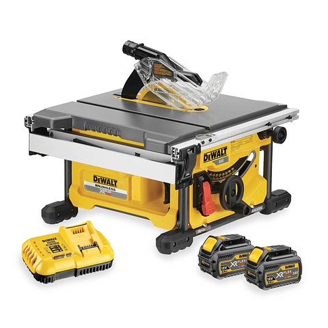 Mesa de Serrar sem escovas Ø210 mm XR FLEXVOLT 54V com 2 baterias 54V/18V Li-Ion 6Ah DEWALT