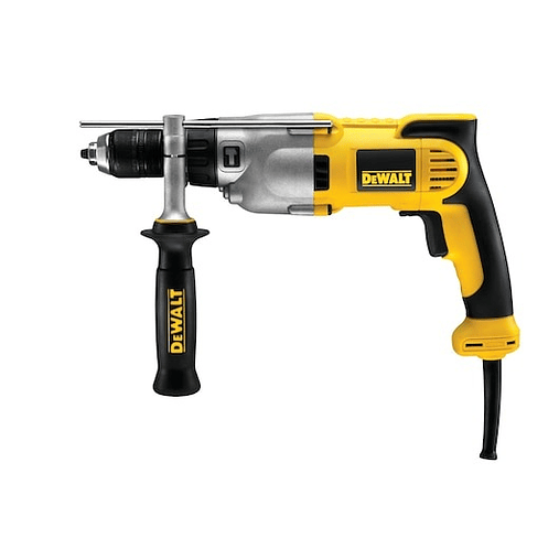 Berbequim Percussão 950W - Electrónico 2 velocidades 13mm aperto rápido, embraiagem + mala DEWALT 4